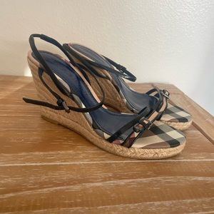 Burberry strappy wedges
